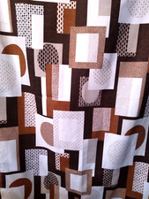 Groovy Mid MoD 1970's Design Geométrico Conjunto de Cortinas de Fibra de Vidro Apoio Emborrachado comprar usado  Enviando para Brazil