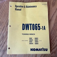 Komatsu dwt065 operation for sale  Sugar Grove