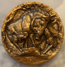 Medaille bronze chasse d'occasion  Paris-