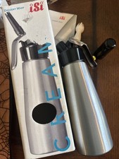 Garrafa de chicote iSi Cream Whip prata escovada 0,5L 1 litro, usado comprar usado Garrafa de chicote iSi Cream Whip prata escovada 0,5L 1 litro, usado comprar usado  Enviando para Brazil