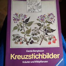 Kreuzstichbilder kräuter wild gebraucht kaufen  Bad Schwartau