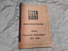 Ddr gabelstapler bedienungsanl gebraucht kaufen  Dorndorf-Steuditz