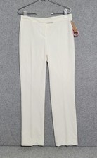 Calça Cremieux Feminina 4 Marfim Frente Plana Pressionada Vestido Calças Roupa de Trabalho Casamento  comprar usado  Enviando para Brazil