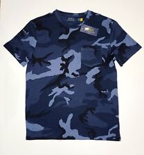 Camiseta Polo Masculina PEQUENA Ajuste Clássico CAMO Azul TEE Pocket Crew US$ 99  comprar usado  Enviando para Brazil