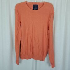Suéter masculino de malha American Eagle 100% algodão laranja desconstruído de dentro para fora M, usado comprar usado  Enviando para Brazil