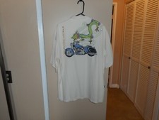 Camisa Harley Davidson Tori Richard Dragon creme motocicleta seda P/S G rara comprar usado  Enviando para Brazil