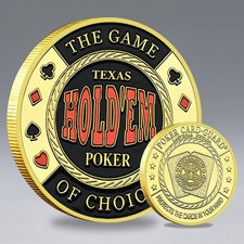 Texas Hold’em Poker Game of Choice Card Guard Coin 40mm Presentes Colecionáveis comprar usado Texas Hold’em Poker Game of Choice Card Guard Coin 40mm Presentes Colecionáveis comprar usado  Enviando para Brazil