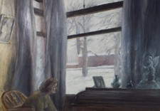 Original gouache snowy for sale  WIRRAL