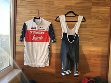 Conjunto de camisa de ciclismo Santini Trek Bontrager Segafredo + bermuda tamanho XL masculina, usado comprar usado  Enviando para Brazil