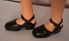 Scarpe nere bambola usato  Serravalle Scrivia