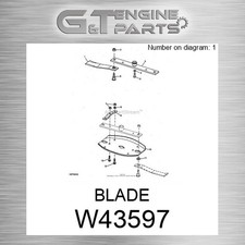 W43597 blade fits for sale  Pompano Beach
