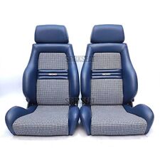 【1 PAR】AUTÊNTICO RECARO LSB AZUL MARINHO PRETO HOUNDTOOTH CROSS Muito Bom Estado comprar usado  Enviando para Brazil