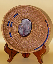 Cesta de agulha de pinho feita à mão por June Robinson. comprar usado  Enviando para Brazil