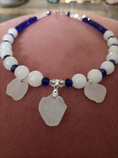 Glass beads blue for sale  HIGH WYCOMBE