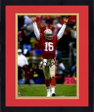 Foto emoldurada assinada 8x10 de Joe Montana San Francisco 49ers com as mãos para cima comprar usado  Enviando para Brazil