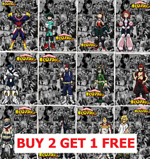 MY HERO ACADEMIA Anime Manga Boku no Hero Poster Art Print Wall Home Room Decor segunda mano  Embacar hacia Argentina