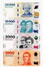 Usado, Argentina CONJUNTO 4 UNC 1000 2000 10000 20000 pesos ND 2023 2024 P 367 368 369 370 comprar usado  Enviando para Brazil