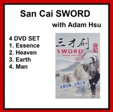 Usado, Adam Hsu San Cai Jian Sword Tai Chi Chuan Xing Yi Kung Fu 4 DVD Set BaGua Zhang comprar usado  Enviando para Brazil