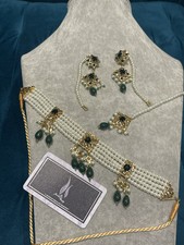 Hyderabadi choker earrings for sale  FARNBOROUGH