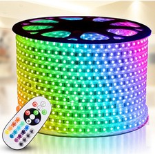 Luz de tira LED RGB, AC 110-120V flexível/à prova d'água/várias cores/multi-131 pés comprar usado  Enviando para Brazil
