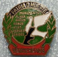Distintivo de broche cubano antigo – Patria o Muerte, tributo aos heróis – Venceremos, usado comprar usado  Enviando para Brazil