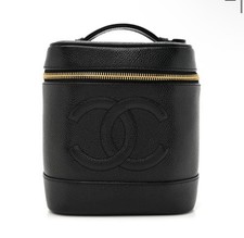 Vaidade de couro caviar preta clássica CHANEL comprar usado  Enviando para Brazil