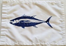 BANDEIRA DE PESCA DE ATUM BARBATANA AZUL DO PACÍFICO 18 x 13 polegadas CAPITÃES BARCO MAUI HI comprar usado  Enviando para Brazil