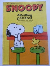 Snoopy knitting patterns for sale Snoopy knitting patterns for sale  TODMORDEN