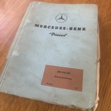 Motor diesel Mercedes Benz tipo MB 836 manual genuíno 1956 edição alemã  comprar usado  Enviando para Brazil