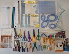 Grande Lote de Ferramentas de Corte de Papel para Scrapbook Tesoura Tapetes Perfurados comprar usado  Enviando para Brazil