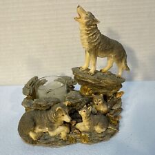 Howling wolves candle for sale  Pewaukee