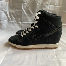 Tênis Nike Dunk Sky Hi Feminino Tamanho 9 Preto Camurça Cunha Escondida 528899-014 comprar usado  Enviando para Brazil