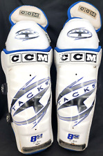 Caneleiras de hóquei no gelo ajustáveis sistema FIT CCM 852 tachas brancas 15" 38cm comprar usado  Enviando para Brazil