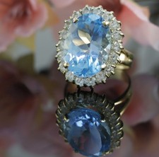 Blau topas ring gebraucht kaufen  Gelsenkirchen