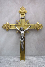 Brass wall cross for sale  Danbury