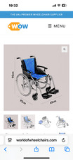 Lite pro wheelchair for sale  PLYMOUTH