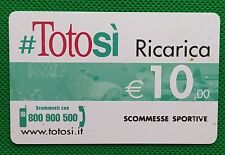 Scheda ricarica totosi usato  Acireale