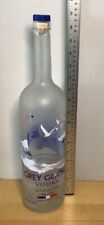 BOTELLA VACÍA DE VODKA GANSO GRIS BOTELLA DE VIDRIO DE 1,75 LITROS segunda mano  Embacar hacia Argentina