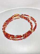 Genuine carnelian faceted for sale  CRAWLEY