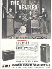 Usado, 1963 The Beatles "Vox" Sound Systems Classic Industry anúncio promocional reimpressão comprar usado  Enviando para Brazil