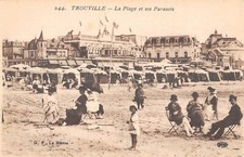 Cpa trouville plage d'occasion  Claira