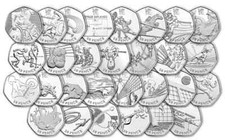 Seltene zirkulierte 50p gebraucht kaufen  Versand nach Germany