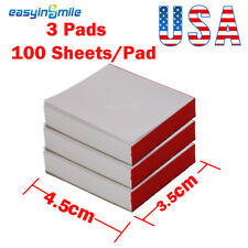 300 folhas almofadas de mistura dental papel/poli revestido 2 lados 3,5*4,5 cm descartáveis EUA comprar usado 300 folhas almofadas de mistura dental papel/poli revestido 2 lados 3,5*4,5 cm descartáveis EUA comprar usado  Enviando para Brazil