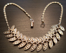 goldtone rhinestone necklace for sale  Rehoboth
