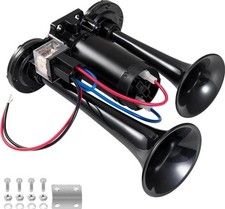 Buzina de ar 12V 150DB para trem de caminhão, buzinas de carro preto alto 2 buzinas de tubo .......269 comprar usado  Enviando para Brazil