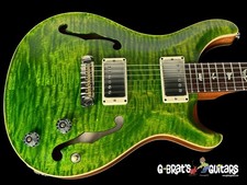 2018 PAUL REED SMITH PRS HOLLOWBODY II FLAME TOP & BACK com PÁSSAROS ~ ESMERALDA, usado comprar usado  Enviando para Brazil
