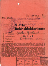122 387 reichskleiderkarte gebraucht kaufen  Prösen