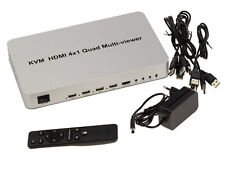 KVM Switch Multiviewer - Partage Souris Clavier Ecran 4 PC Multi Affichage PIP comprar usado  Enviando para Brazil