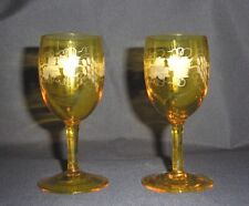 Pair amber victorian for sale  BLACKPOOL