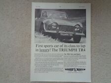 Triumph tr4 advertisement for sale  OLDHAM
